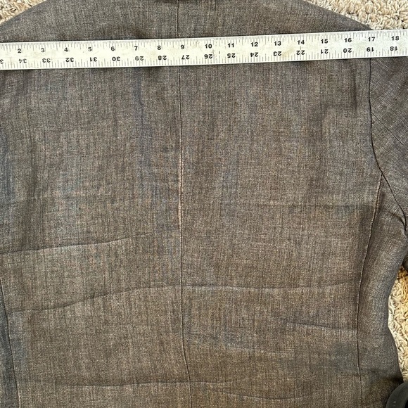 Angelico Franceschini 100% Linen Distressed Gray Blazer Sz 40R or M - Picture 14 of 16